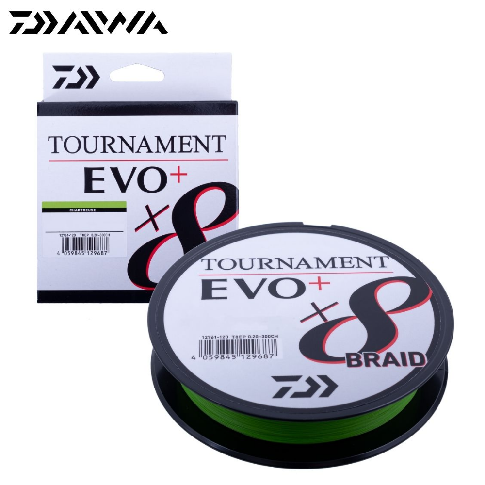 Hilo trenzado pesca Daiwa Tournament 8 Braid Evo+ Verde 270 m -   - Todo para tus actividades náuticas