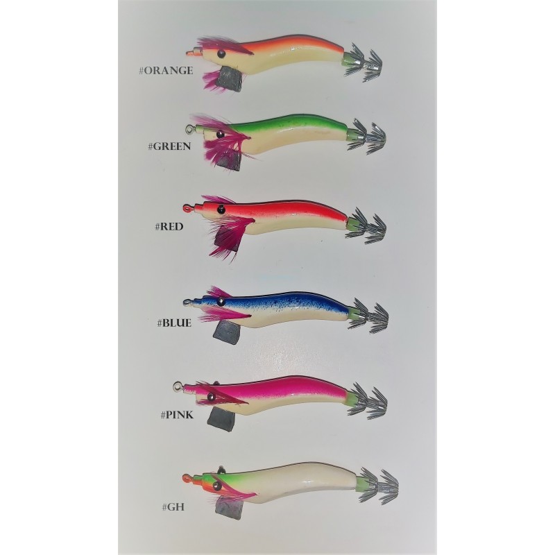 Squid Jig Madera de Balsa 1.5