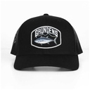 Gorra Grundens Bluefin Trucker Solid Black