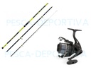 Combo Surfcasting Caña Shizuka Carrete Silk Evolution y Nylon
