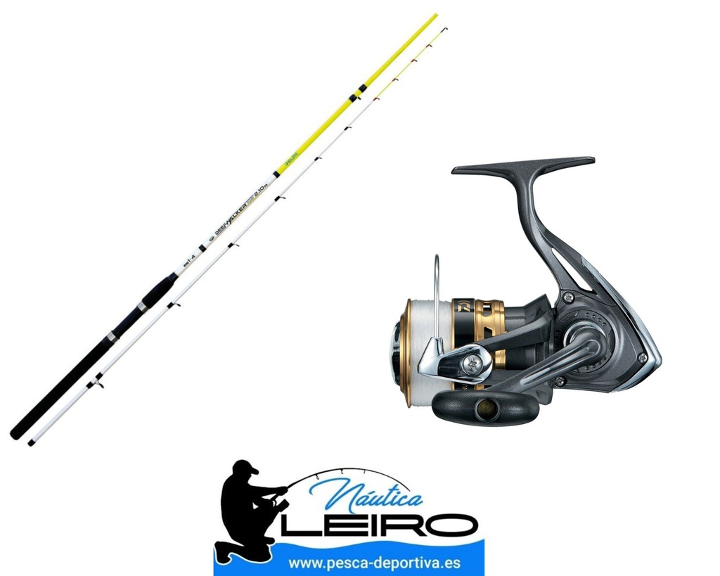 Combo Eging Caña Deep Walker, Carrete Onix y Nylon