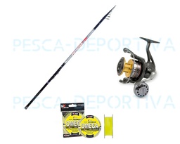 Combo Sargo/Boya Vega Potenza R8, Carrete Lineaeffe Vortex