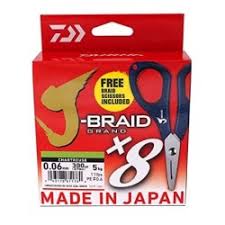 Trenzado Daiwa J-Braid Grand 135m + Tijeras