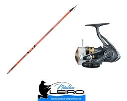 Combo Boya Caña Carboqueen, Carrete Daiwa y Nylon